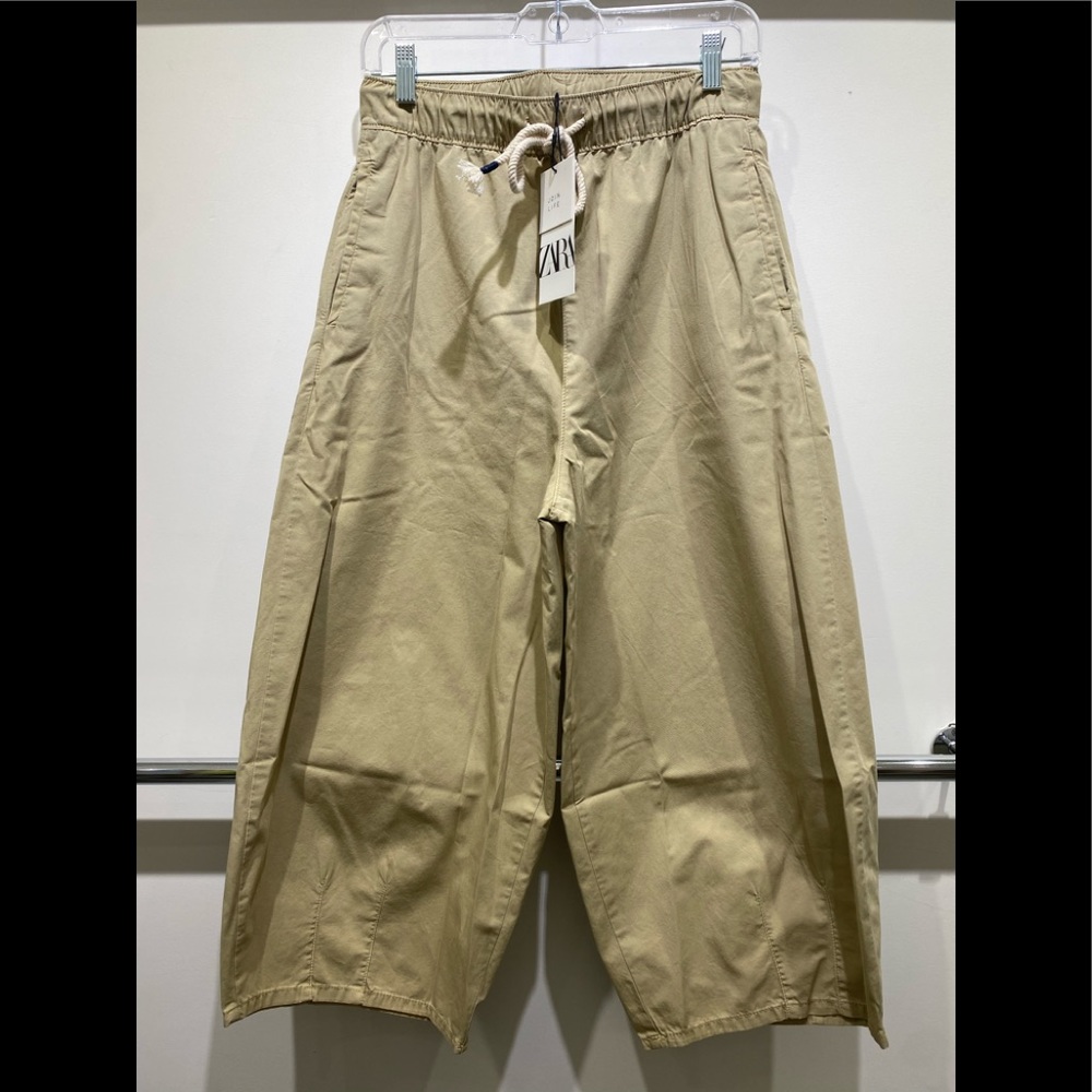 Zara khaki Crop Pant